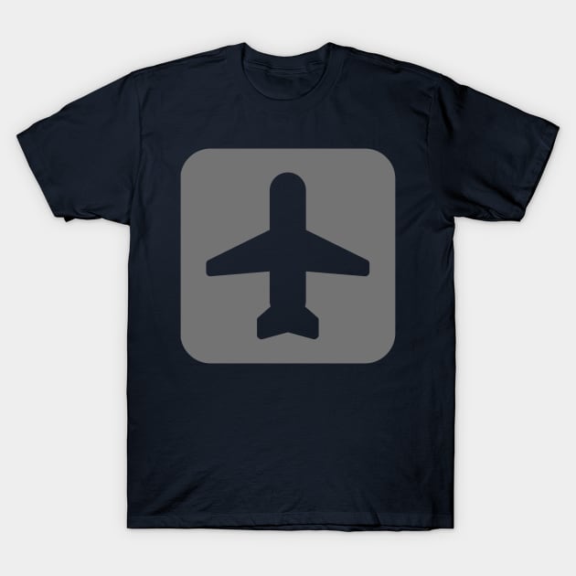 Plane Logo Design T-Shirt by Bazzar Designs